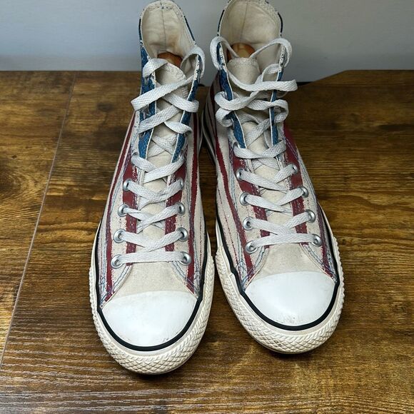 Converse All Star Natura USA Flag Patriotic Hi Tops Sneakers Shoes M 9 W 11 - Picture 3 of 9